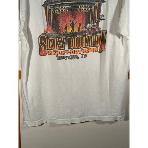 Vintage Harley Davidson Motorcycles The Shed Maryville Tennessee Shirt Large USA - Picture 9 of 10
